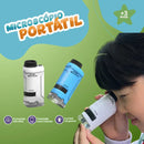 Microscópio Portátil de mão para Crianças