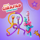 Kit 4 Girafas Divertidas com ventosa