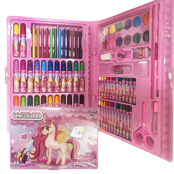 Kit Estojo de Pintura Infantil 150 Peças